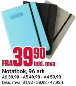 Europris Notatbok, 96 ark tilbud