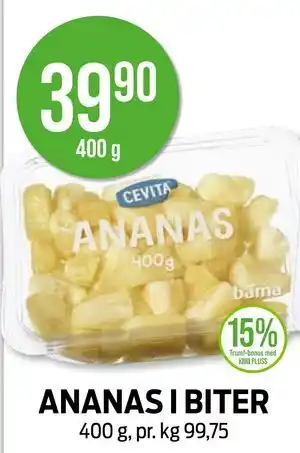 Kiwi ANANAS I BITER tilbud