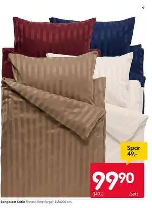 Sengesett Satin