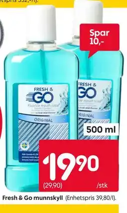 Rusta Fresh & Go munnskyll tilbud