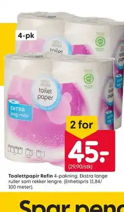 Rusta Toalettpapir Refin tilbud