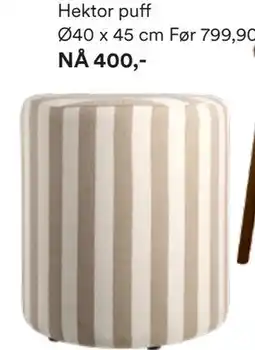 Kid Interiør Hektor puff tilbud