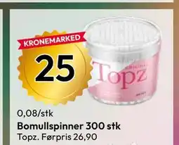 Gigaboks Bomullspinner 300 stk tilbud