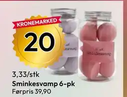 Gigaboks Sminkesvamp 6-pk tilbud