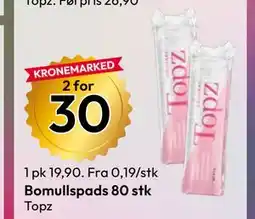 Gigaboks Bomullspads 80 stk tilbud