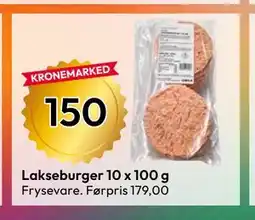 Gigaboks Lakseburger 10 x 100 g tilbud