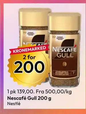 Gigaboks Nescafé Gull 200 g tilbud