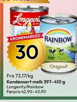 Gigaboks Kondensert melk 397–410 g tilbud