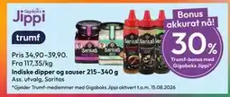 Gigaboks Indiske dipper og sauser 215–340 g tilbud