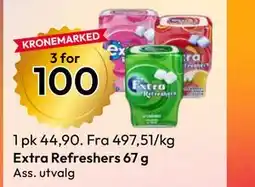 Gigaboks Extra Refreshers 67 g tilbud