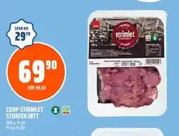 Coop Obs COOP STRIMLET STORFEKJØTT tilbud