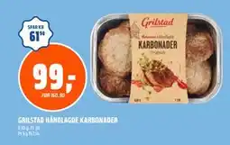 Coop Obs GRILSTAD HÅNDLAGDE KARBONADER tilbud