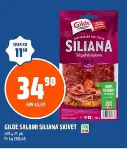 Coop Obs GILDE SALAMI SILIANA SKIVET tilbud