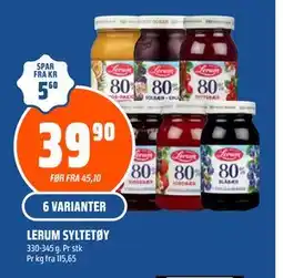 Coop Obs LERUM SYLTETØY tilbud