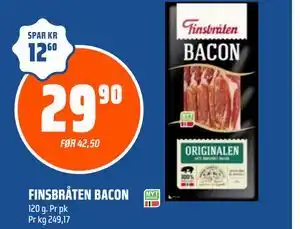 Coop Obs FINSBRÅTEN BACON tilbud