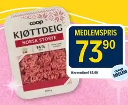 Coop Prix KJØTTDEIG tilbud