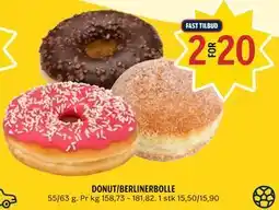 Coop Prix DONUT/BERLINERBOLLE tilbud
