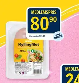 Coop Prix Kyllingfilet tilbud