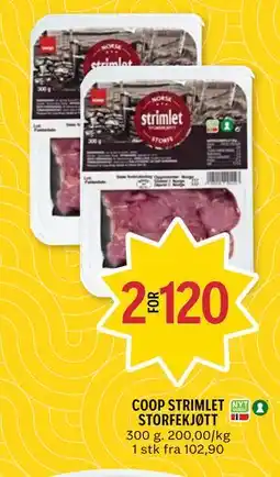 Coop Prix COOP STRIMLET STORFEKJØTT tilbud