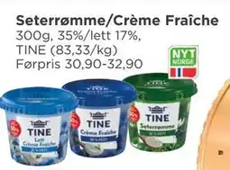 Meny Seterrømme/Crème Fraîche tilbud