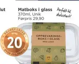 Meny Matboks i glass tilbud