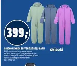 Coop Obs OKIDOKI ENGEN SOFTSHELLDRESS BARN tilbud