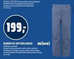 Coop Obs OKIDOKI ÅS SOFTSHELLBUKSE tilbud