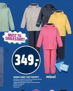 Coop Obs OKIDOKI ASKØY 2-DELT REGNSETT tilbud