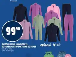 Coop Obs OKIDOKI FLEECE JAKKE/DRESS OG BUKSE/NORTHPEAK JAKKE OG BUKSE tilbud