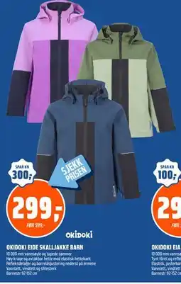 Coop Obs OKIDOKI EIDE SKALLJAKKE BARN tilbud