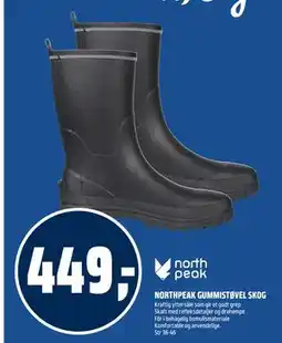 Coop Obs NORTHPEAK GUMMISTØVEL SKOG tilbud