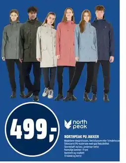 Coop Obs NORTHPEAK PU JAKKER tilbud