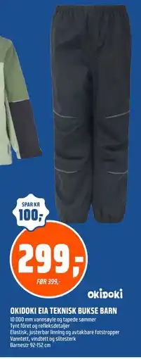 Coop Obs OKIDOKI EIA TEKNISK BUKSE BARN tilbud