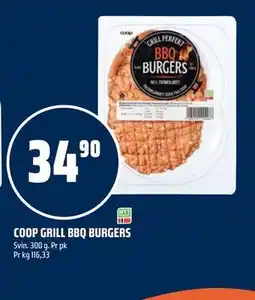 Coop Obs COOP GRILL BBQ BURGERS tilbud