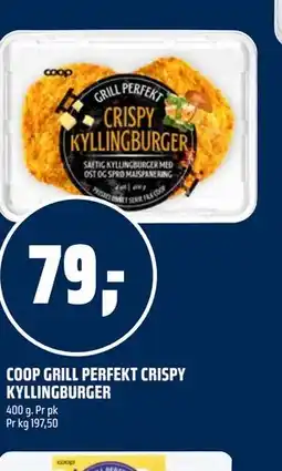 Coop Obs COOP GRILL PERFEKT CRISPY KYLLINGBURGER tilbud