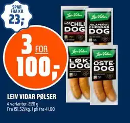 Coop Obs LEIV VIDAR PØLSER tilbud