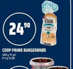 Coop Obs COOP PRIME BURGERBRØD tilbud