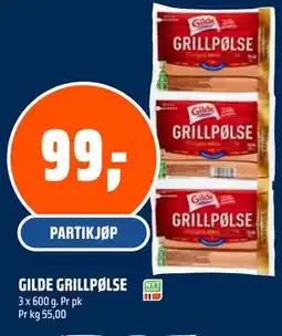Coop Obs GILDE GRILLPØLSE tilbud