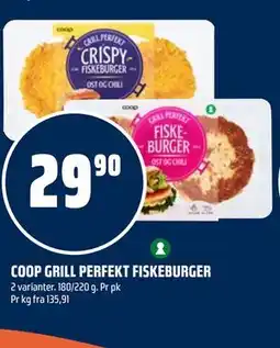 Coop Obs COOP GRILL PERFEKT FISKEBURGER tilbud