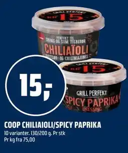 Coop Obs COOP CHILIAIOLI/SPICY PAPRIKA tilbud