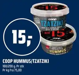Coop Obs COOP HUMMUS/TZATZIKI tilbud