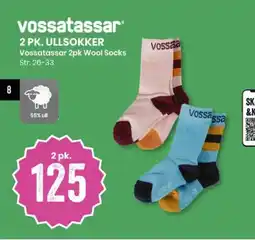 Sport Outlet Vossatassar 2 pk. ullsokker tilbud
