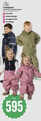 Sport Outlet Tiny trolls Pu regnsett tilbud