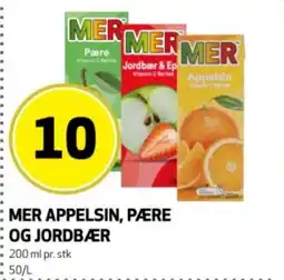 Bunnpris Mer appelsin, pære og jordbær tilbud