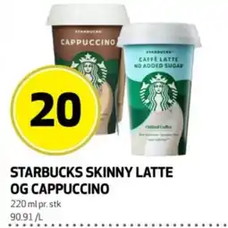Bunnpris Starbucks skinny latte og cappuccino tilbud