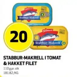 Bunnpris Stabbur-makrell i tomat & hakket filet tilbud