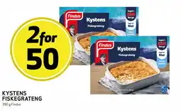 Bunnpris Findus Kystens fiskegrateng tilbud