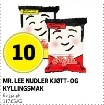 Bunnpris Mr. lee nudler kjøtt- og kyllingsmak tilbud