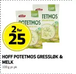 Bunnpris Hoff potetmos gressløk & melk tilbud