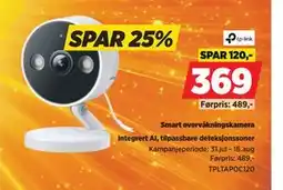 POWER Smart overvåkningskamera tilbud